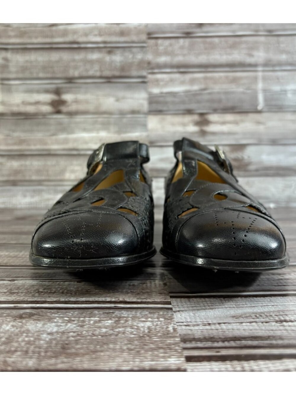 Gucci Brogue Leather Thesis Cutout Detail loafer sz 7 color black mspr $1410 NEW - Picture 3 of 9